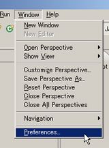 Window > Preferences